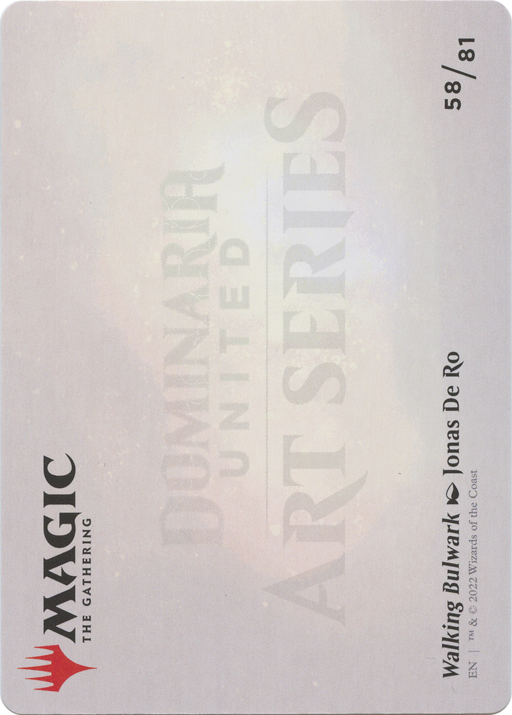 Image of Walking Bulwark // Walking Bulwark (ADMU-058) - Dominaria United Art Series (Borderless) Foil