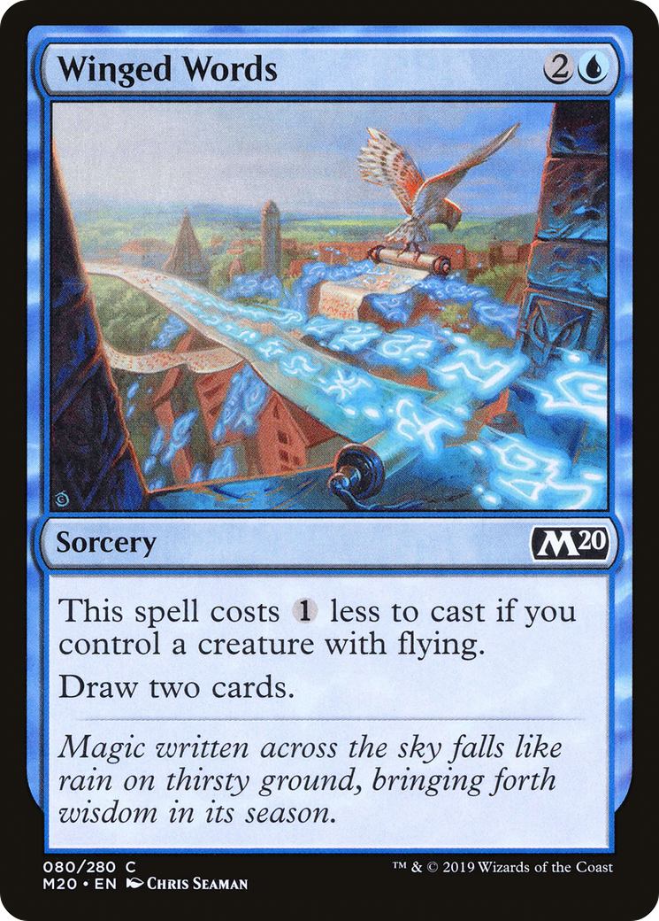 Image of Winged Words (M20-080) - Core Set 2020 Foil