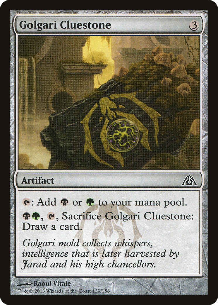 Image of Golgari Cluestone (DGM-139) - Dragon's Maze
