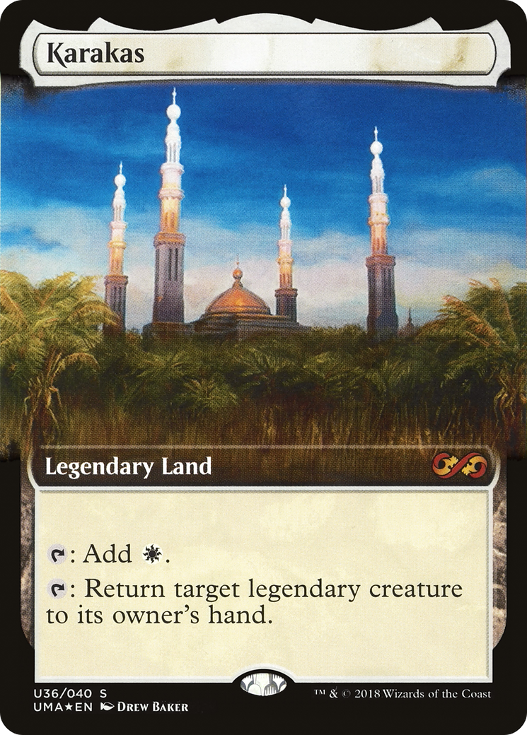 Image of Karakas (UMA:BT-U36) - Ultimate Box Topper: (Extended Art) Foil