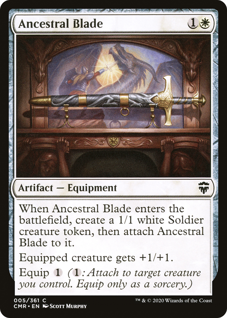 Image of Ancestral Blade (CMR-005) - Commander Legends Foil