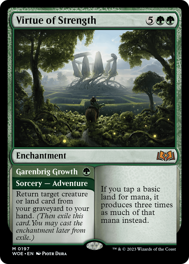 Image of Virtue of Strength (WOE-197) - Wilds of Eldraine