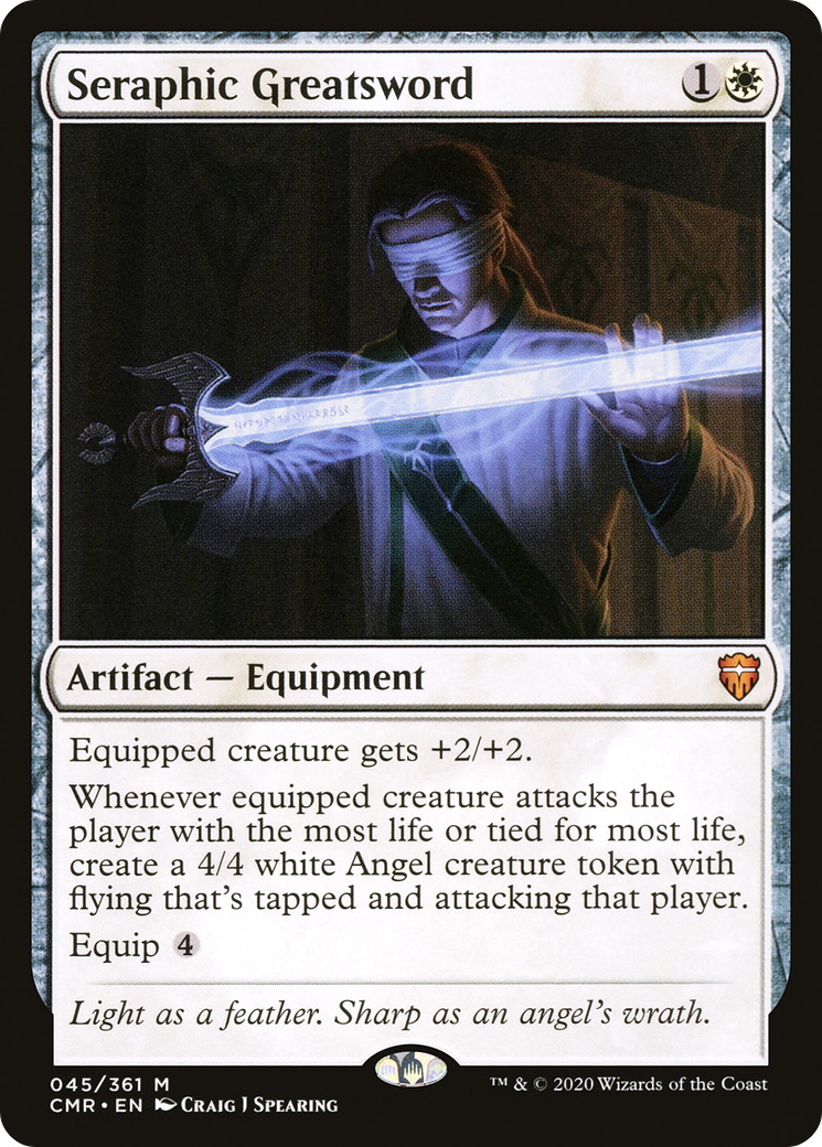 Image of Seraphic Greatsword (CMR-045) - Commander Legends