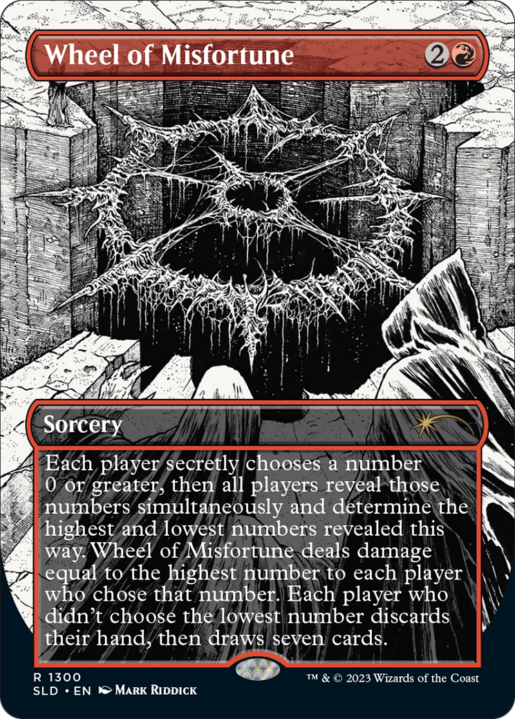 Image of Wheel of Misfortune (SLD-1300) - Secret Lair Drop (Borderless) Foil