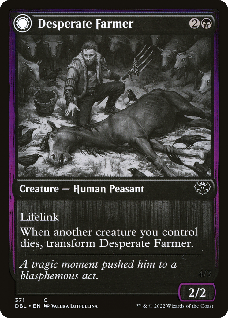 Image of Desperate Farmer (DBL-371) - Innistrad: Double Feature: (Double Faced Transform)