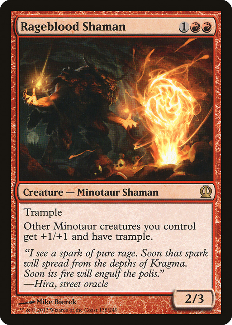 Image of Rageblood Shaman (THS-138) - Theros