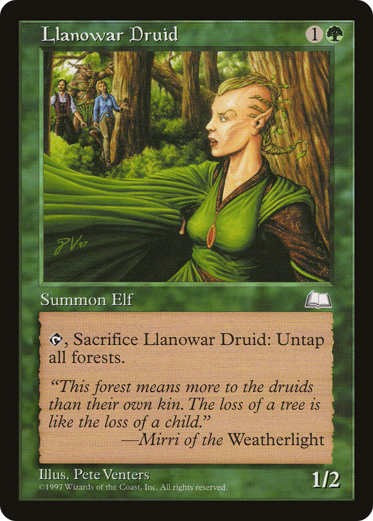 Image of Llanowar Druid (WTH-) - Weatherlight