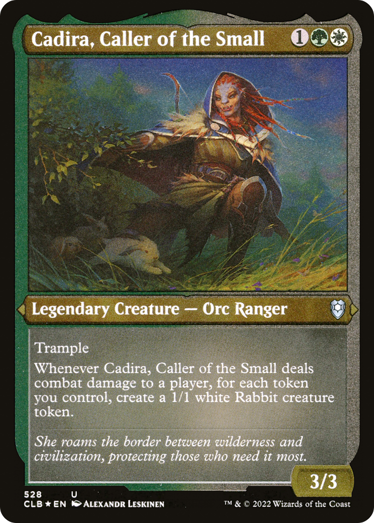 Image of Cadira, Caller of the Small (CLB-528) - Commander Legends: Battle for Baldur's Gate Etched Foil