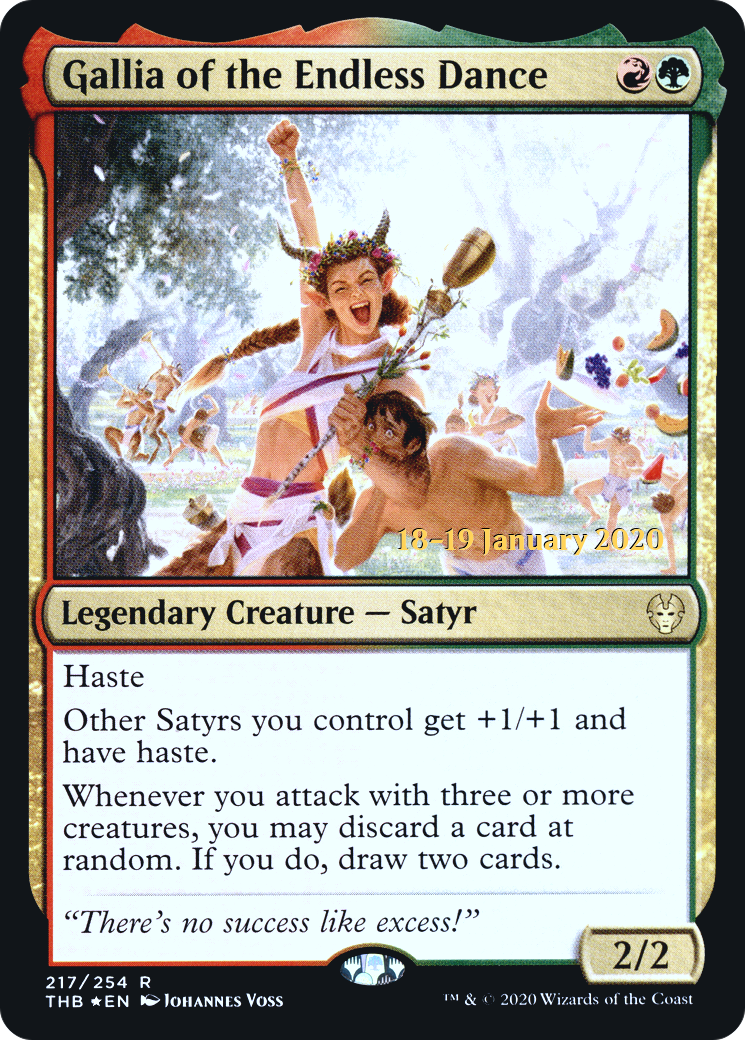 Image of Gallia of the Endless Dance (PRE-217S) - Theros Beyond Death Promos Foil