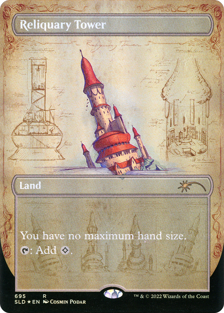 Image of Reliquary Tower (695) (SLD-695) - Secret Lair Drop (Borderless) Foil