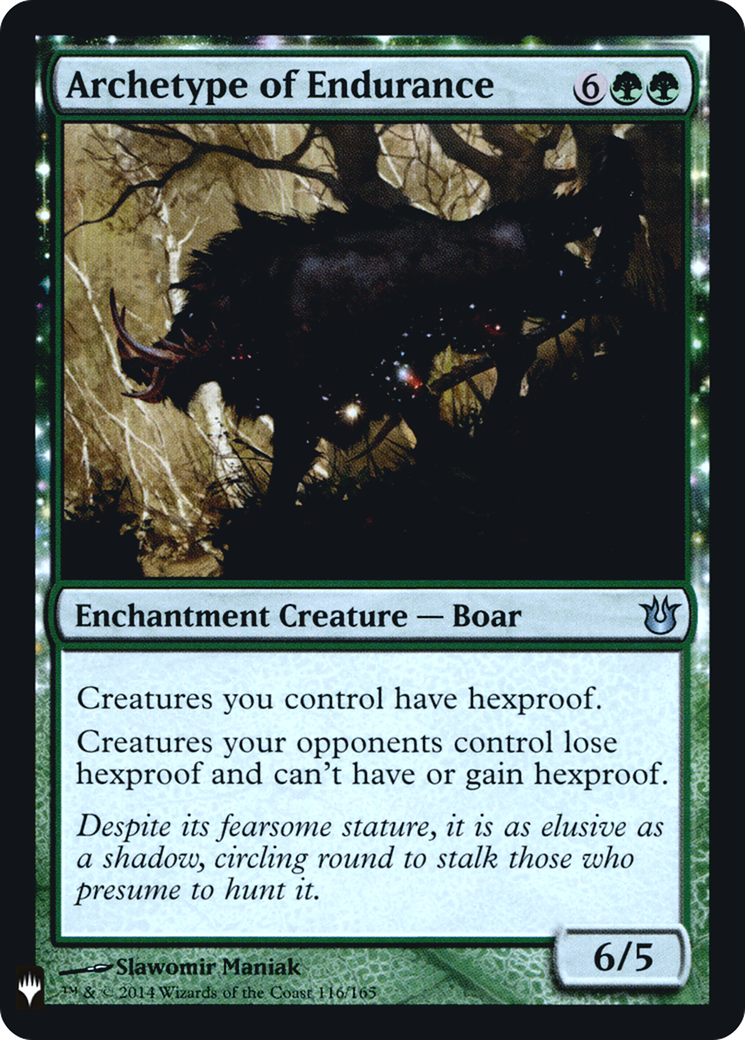 Image of Archetype of Endurance (LIST-116) - The List: (enchantment) Foil