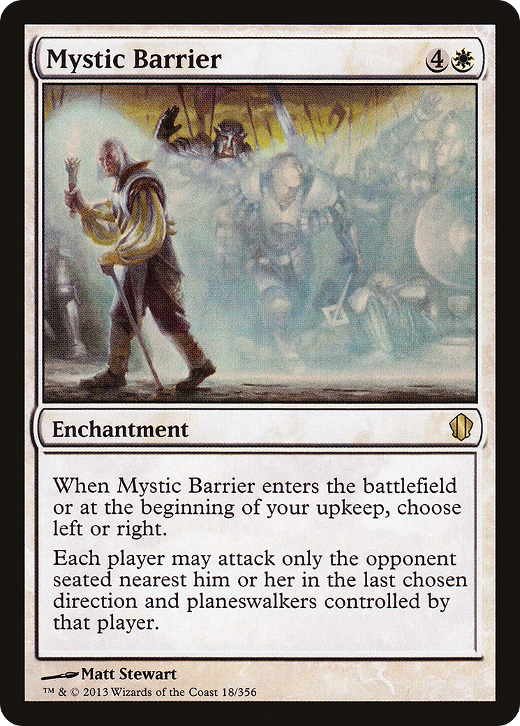 Image of Mystic Barrier (C13-018) - Commander 2013