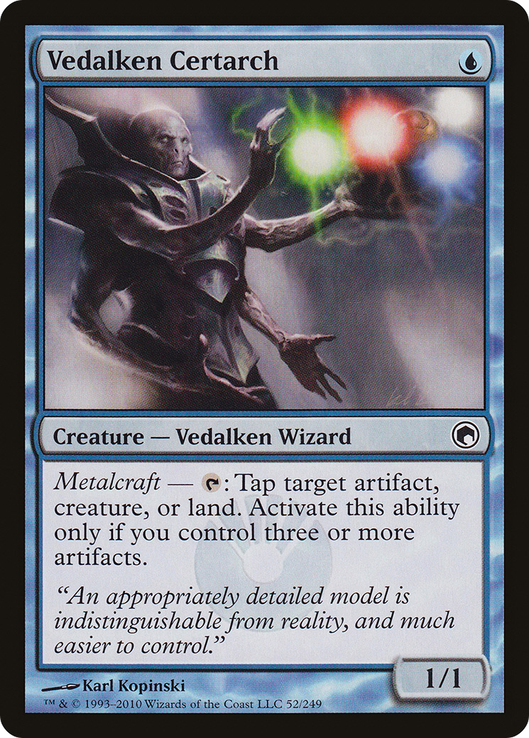 Image of Vedalken Certarch (SOM-052) - Scars of Mirrodin