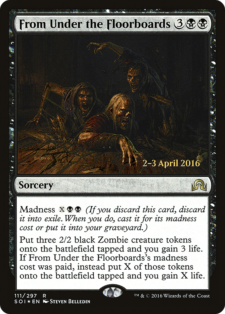 Image of From Under the Floorboards (PRE-111) - Shadows over Innistrad Promos Foil