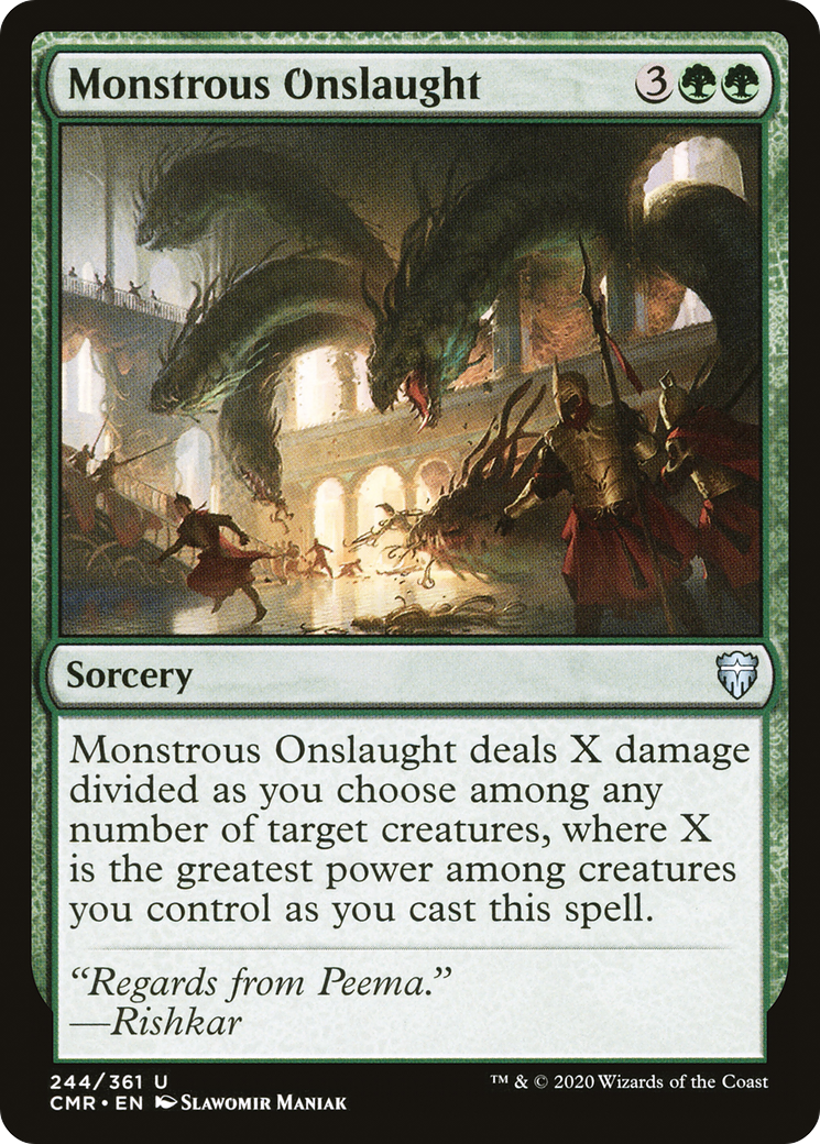 Image of Monstrous Onslaught (CMR-244) - Commander Legends Foil