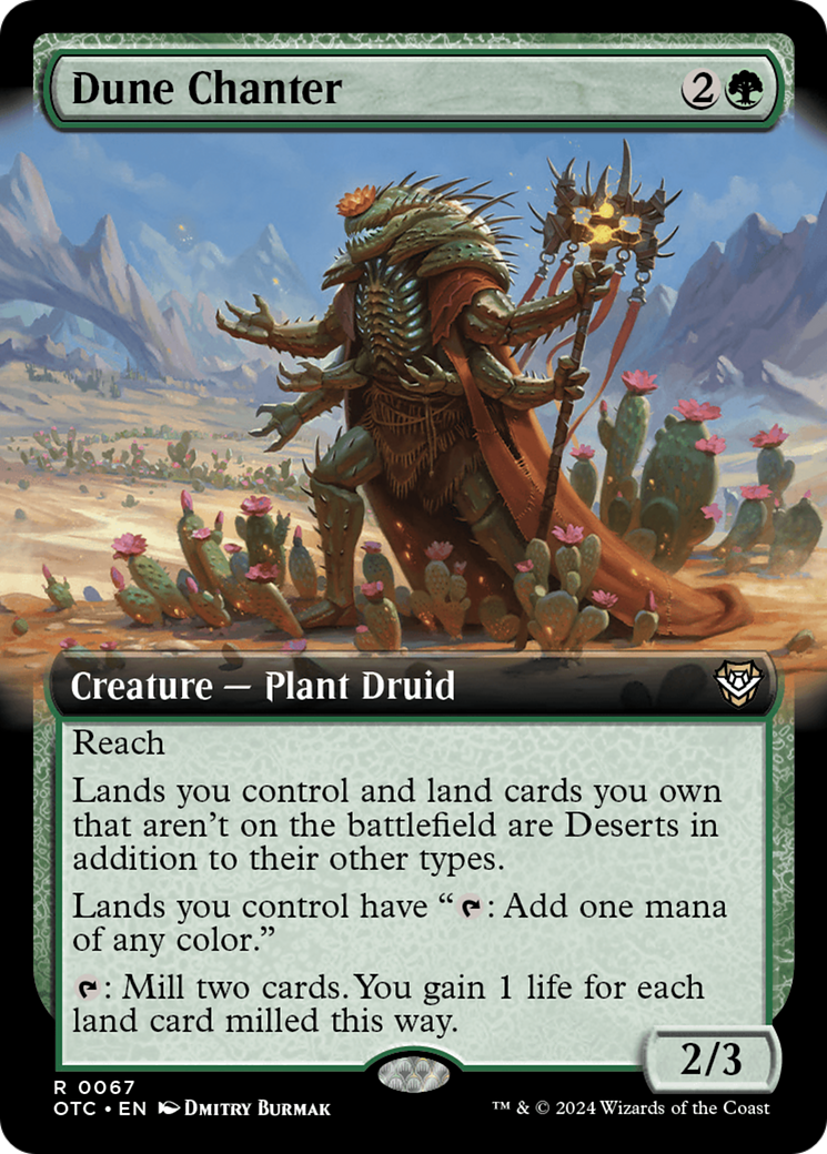 Image of Dune Chanter (Extended Art) (OTC-067) - Outlaws of Thunder Junction Commander: (Extended Art)
