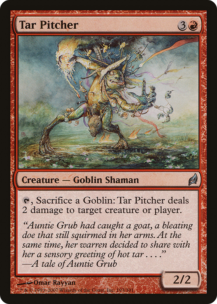 Image of Tar Pitcher (LRW-193) - Lorwyn Foil