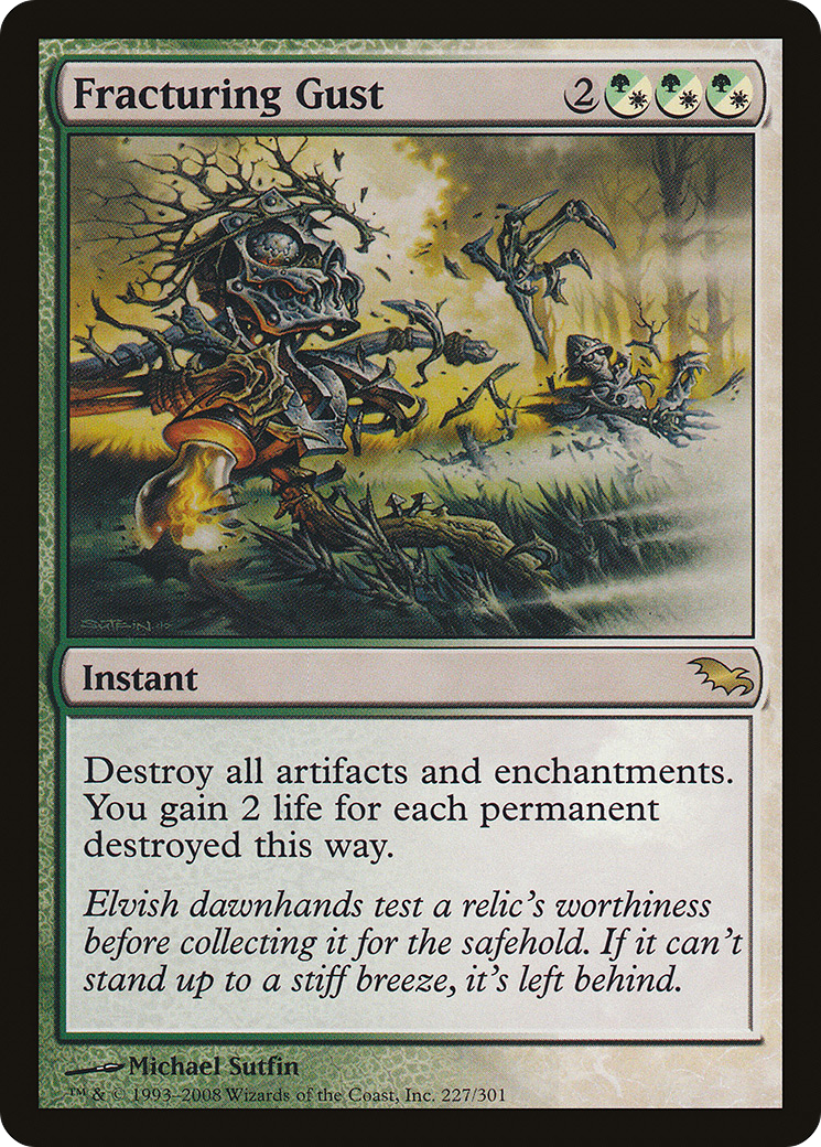 Image of Fracturing Gust (SHM-227) - Shadowmoor Foil