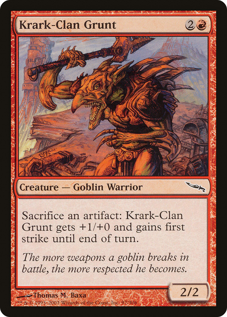 Image of Krark-Clan Grunt (MRD-097) - Mirrodin Foil