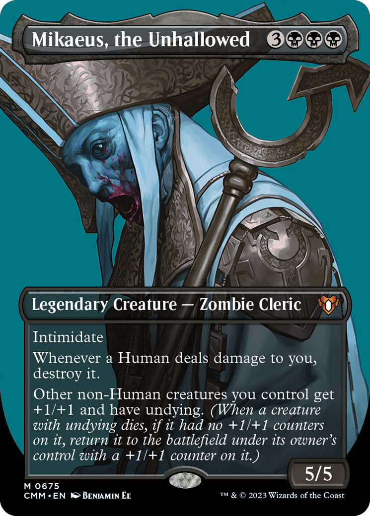 Image of Mikaeus, the Unhallowed (Borderless) (CMM-675) - Commander Masters (Borderless)