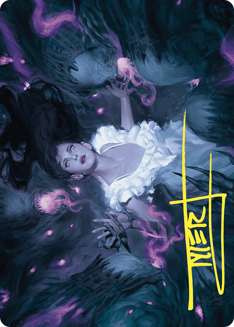 Image of Neva, Stalked by Nightmares // Neva, Stalked by Nightmares (AWOE-030) - Wilds of Eldraine Art Series (Borderless)