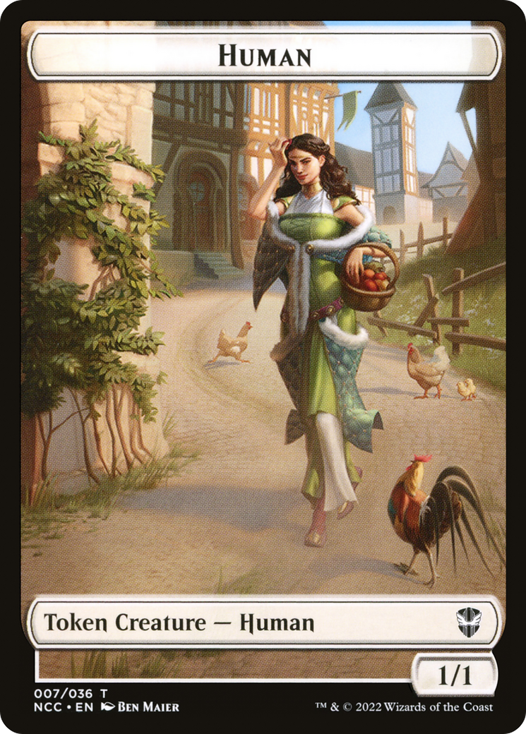 Image of Human (TNCC-007) - New Capenna Commander Tokens