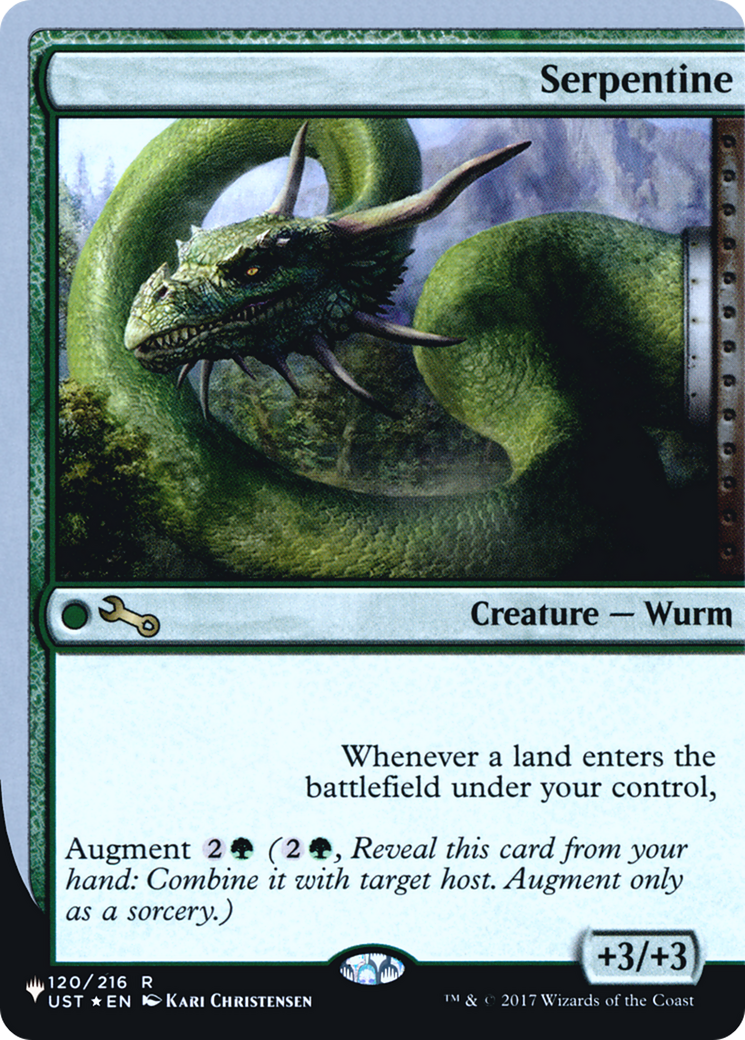 Image of Serpentine (LIST-120/216) - The List (Unfinity Foil Edition) Foil