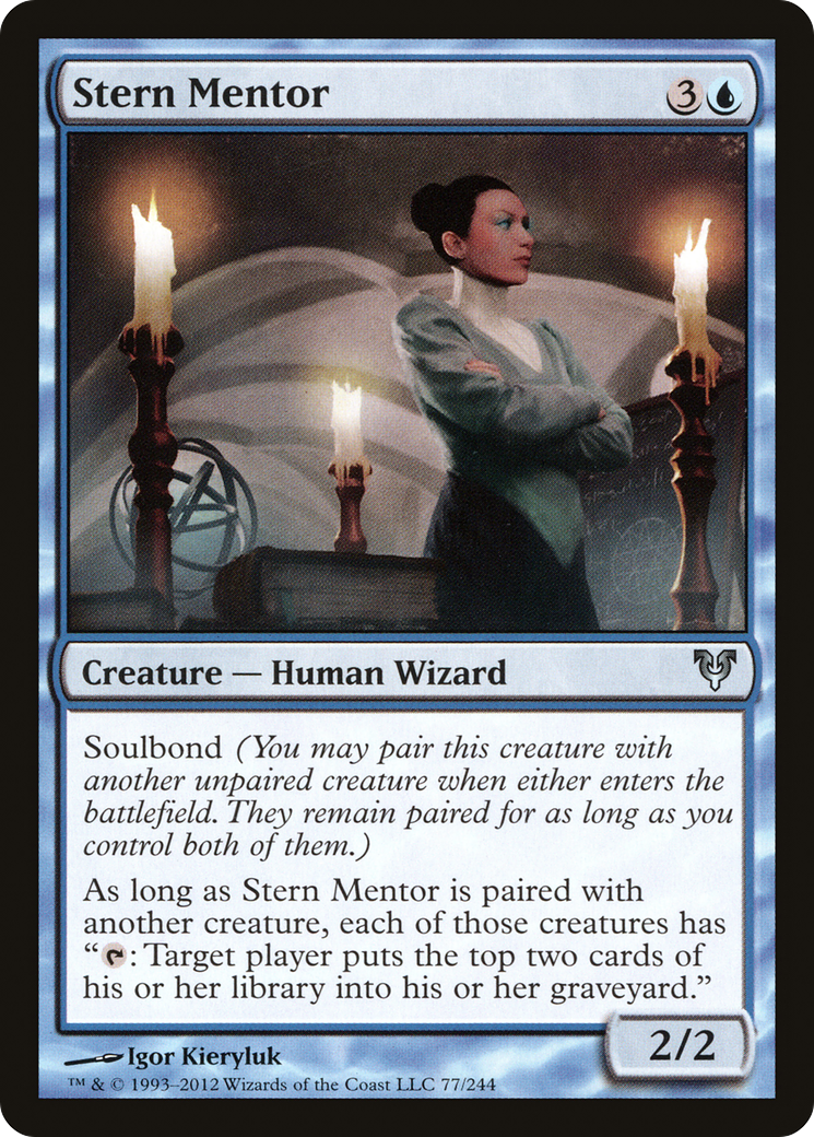 Image of Stern Mentor (AVR-077) - Avacyn Restored Foil