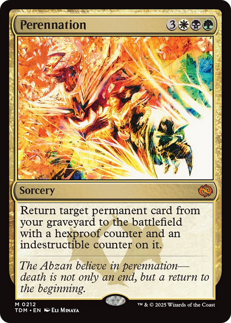 Image of Perennation (TDM-212) - Tarkir: Dragonstorm