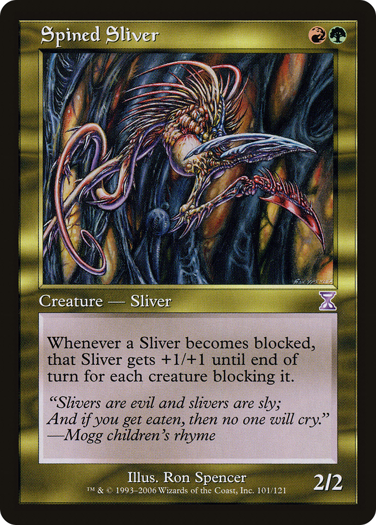 Image of Spined Sliver (TSB-101) - Time Spiral Timeshifted Foil