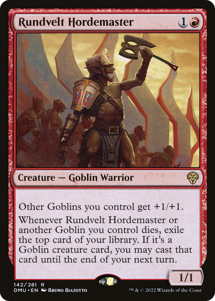 Image of Rundvelt Hordemaster (DMU-142) - Dominaria United Foil