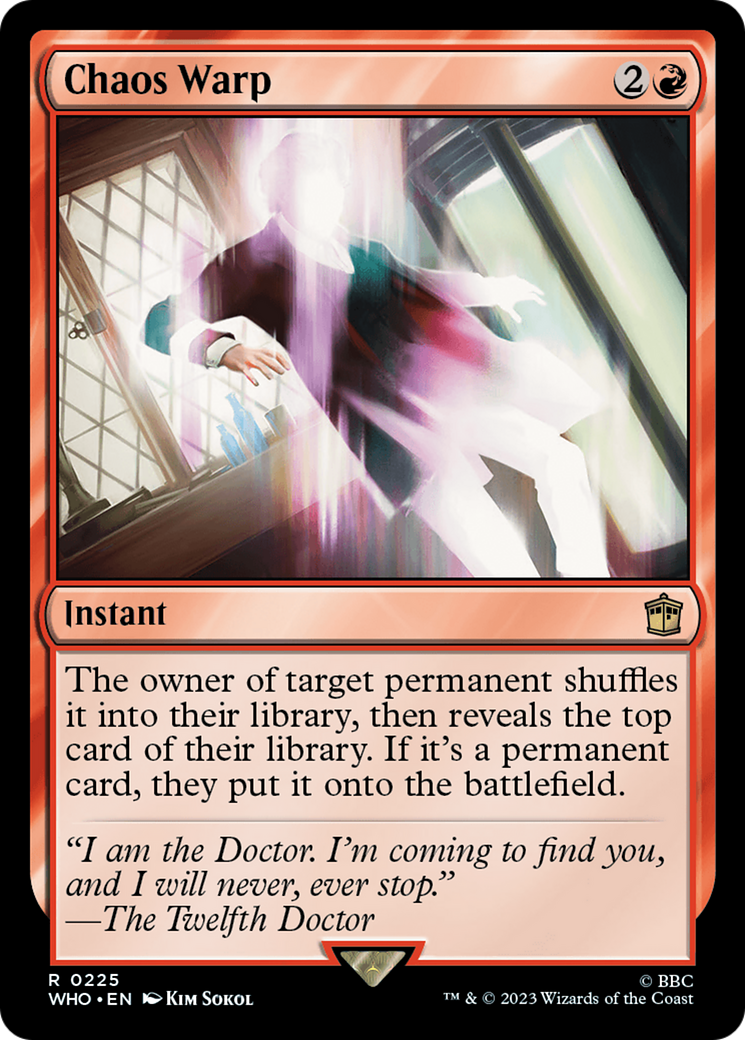 Image of Chaos Warp (WHO-225) - Doctor Who Foil