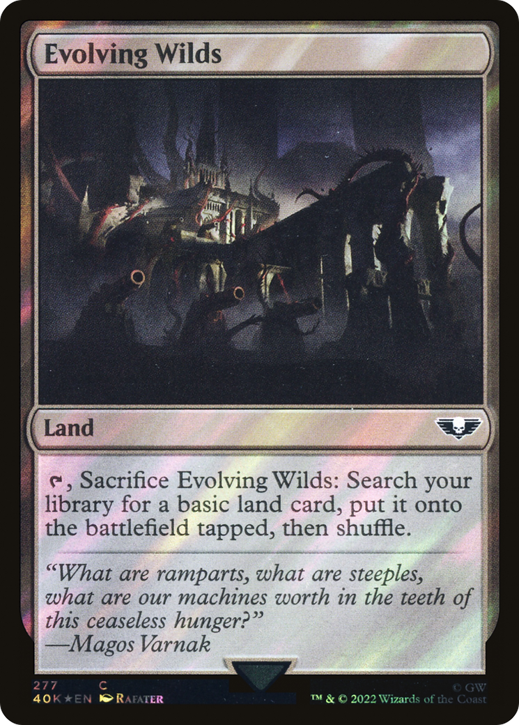 Image of Evolving Wilds (Surge Foil) (40K-277) - Warhammer 40,000 Commander Foil