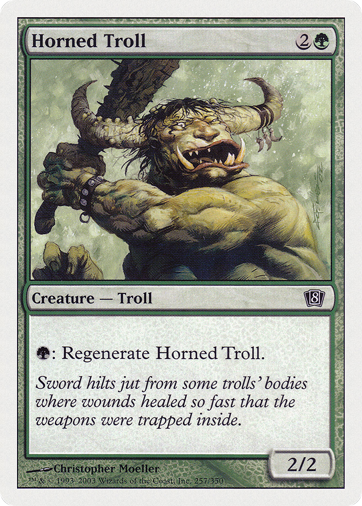 Image of Horned Troll (8ED-257★) - 8th Edition