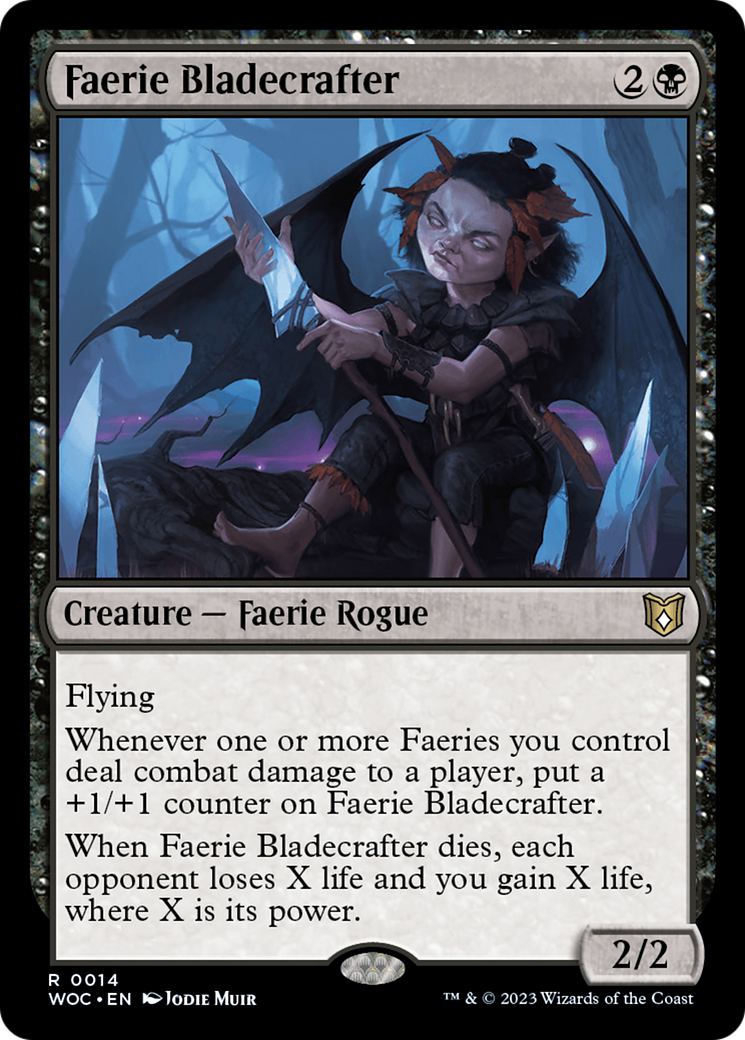 Image of Faerie Bladecrafter (WOC-014) - Wilds of Eldraine Commander