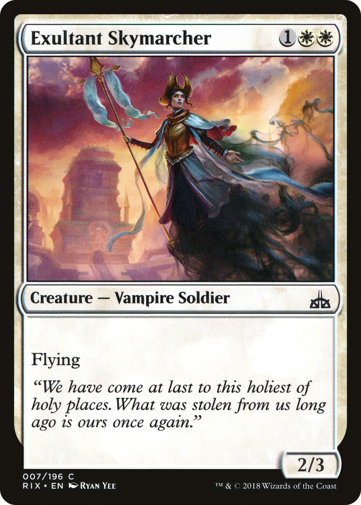 Image of Exultant Skymarcher (RIX-007) - Rivals of Ixalan