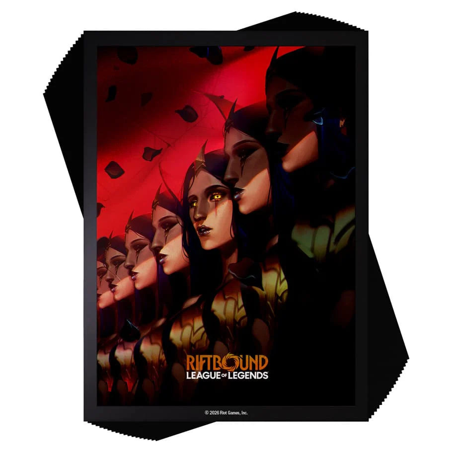 Image of RIFTBOUND TCG: LEAGUE OF LEGENDS: SET 3 UNLEASHED ART SLEEVES: LEBLANC DECEIVER (100CT)