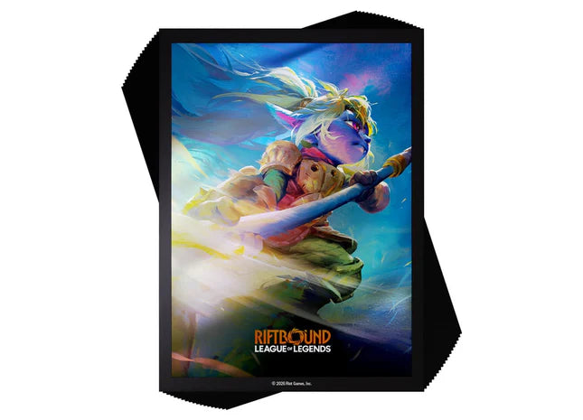 Image of RIFTBOUND TCG: LEAGUE OF LEGENDS: SET 3 UNLEASHED ART SLEEVES: POPPY KEEPER OF THE HAMMER (100CT)