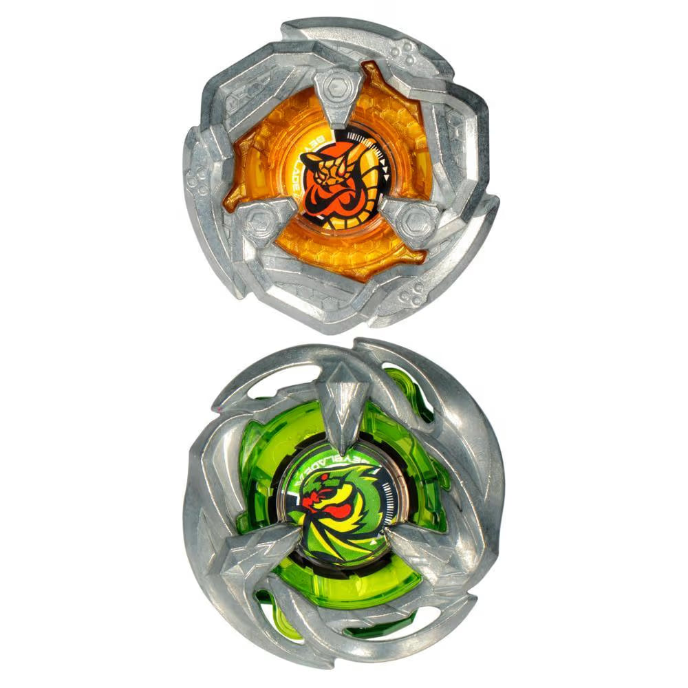 Image of Hasbro Beyblade X Gale Wyvern 5-80GB and Tail Viper 3-80HN Top Dual Pack Set
