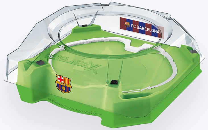 Image of TAKARA TOMY Beyblade X 'Bey Kick Off Set' w/ Stadium (FC Barcelona Ver.) UX-00