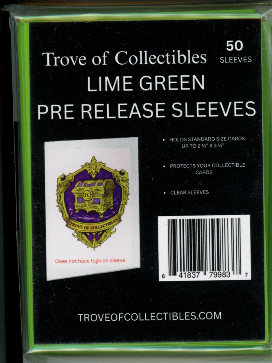 Image of Trove of Collectibles Pre Release Sleeves Lime Green 50ct