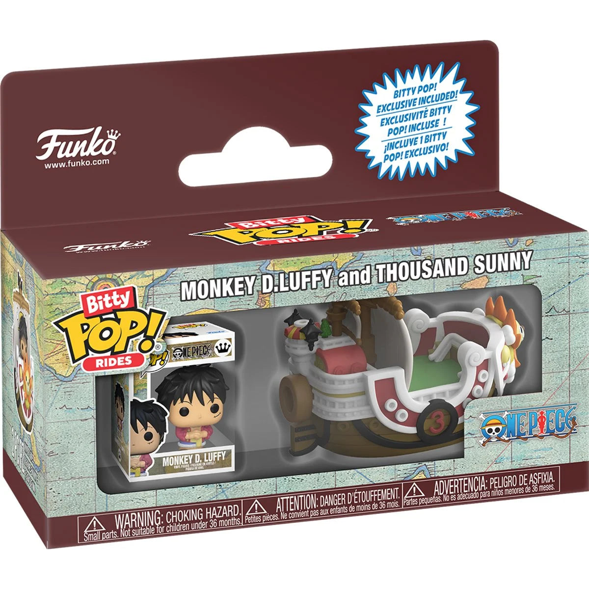 Image of One Piece Thousand Sunny with Luffy Funko Bitty Pop! Ride