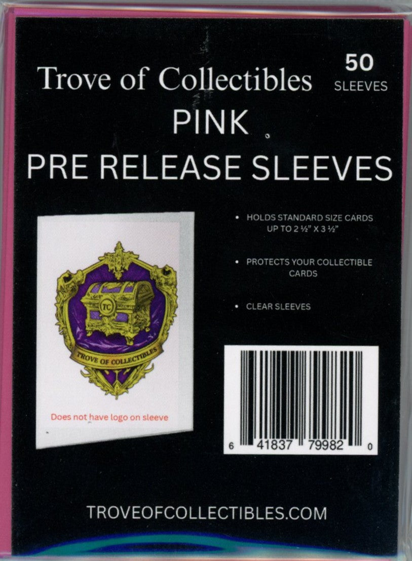 Image of Trove of Collectibles Pre Release Sleeves Pink 50ct