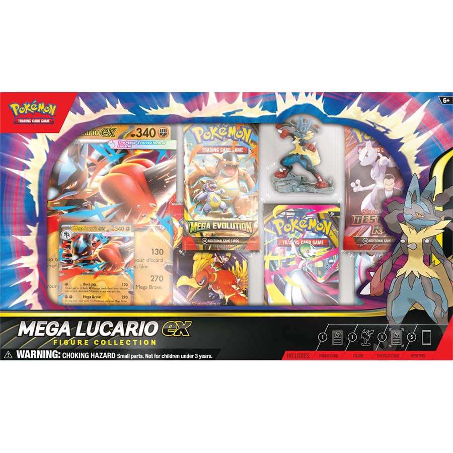 Image of Pokémon TCG: MEGA LUCARIO EX FIGURE COLLECTION