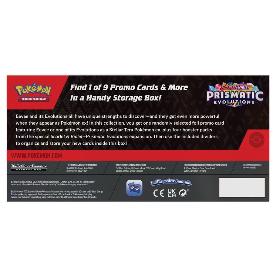 COMING FEB 2025 Scarlet & Violet 8.5: Prismatic Evolutions: Surprise Box