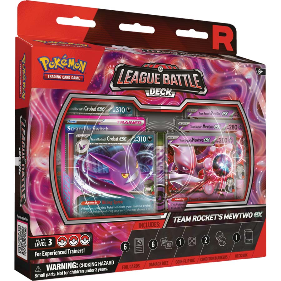 Image of Pokémon TCG: TEAM ROCKET'S MEWTWO EX LEAGUE BATTLE DECK