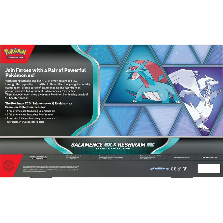 Image of Pokémon TCG: SALAMENCE EX AND RESHIRAM EX PREMIUM COLLECTION