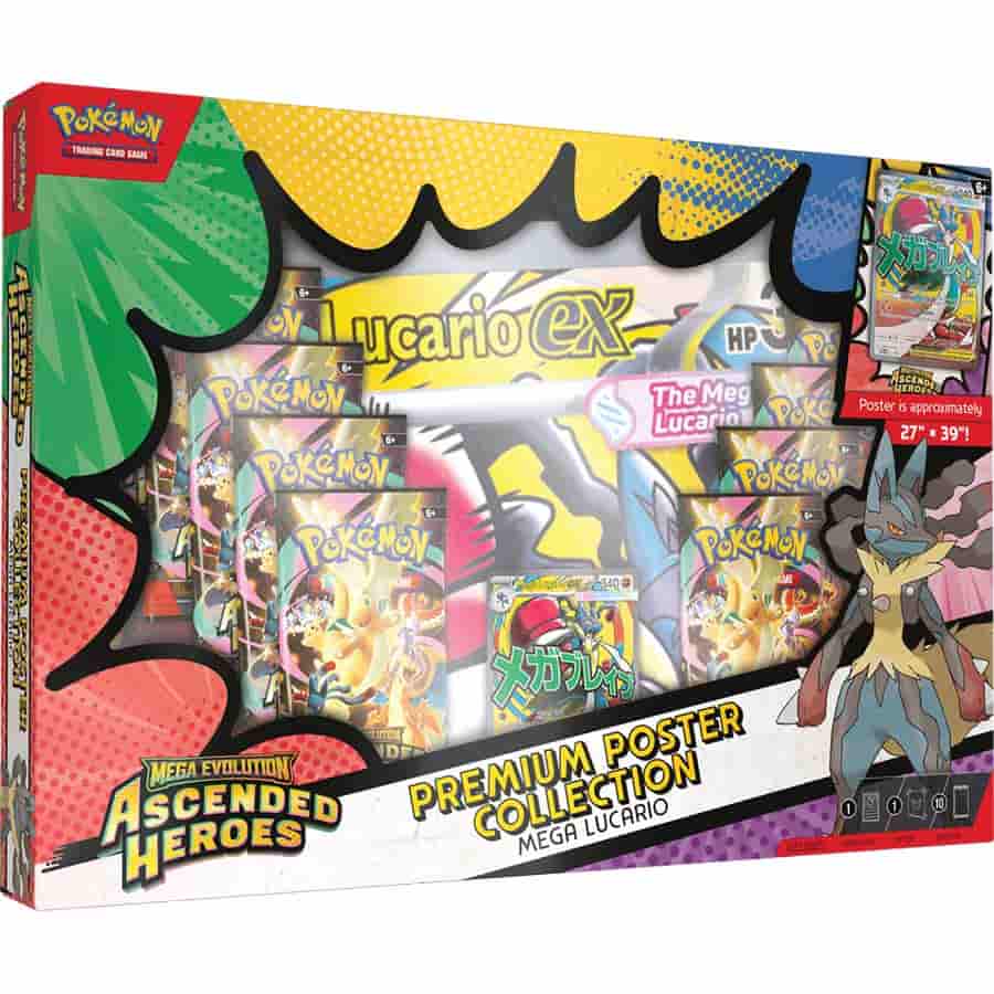 Image of Pokémon TCG: MEGA EVOLUTION: ASCENDED HEROES: PREMIUM POSTER COLLECTION