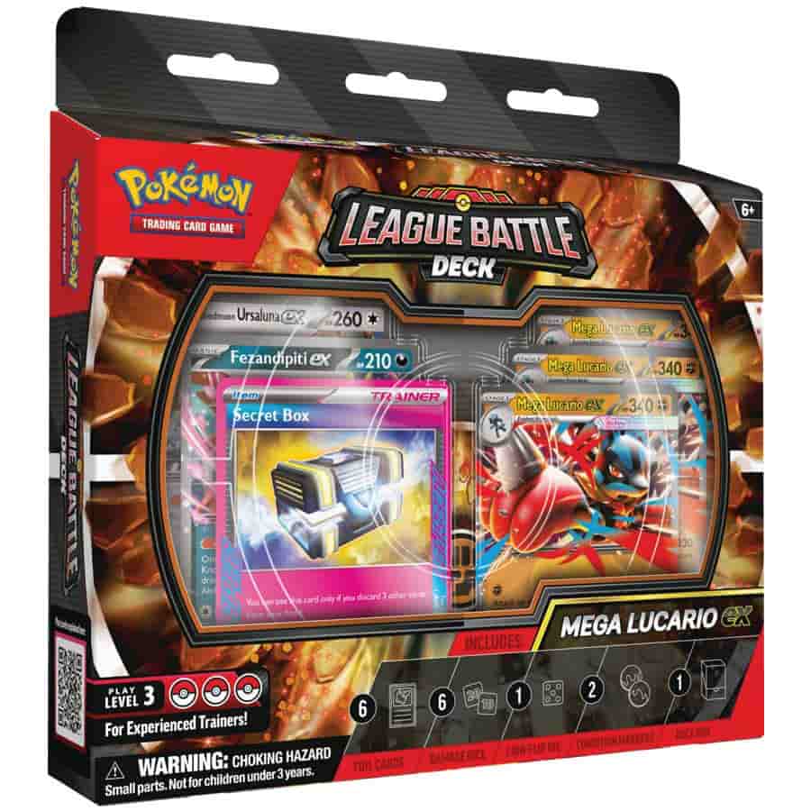 Image of POKEMON TCG: MEGA LUCARIO EX LEAGUE BATTLE DECK