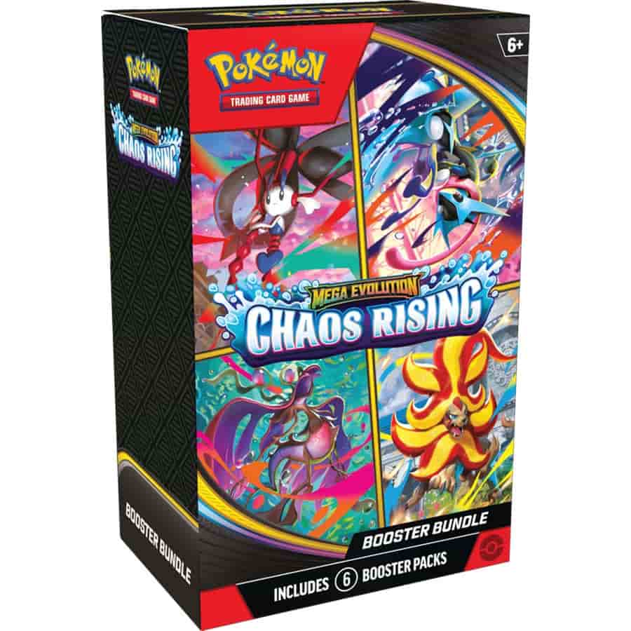 Image of POKEMON TCG: MEGA EVOLUTION CHAOS RISING (ME04) BOOSTER BUNDLE (6CT)